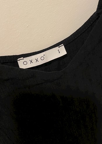 oxxo Siyah V Yaka Strappy Mini Elbise