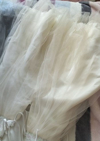 Straplez Taş Detaylı kısa Gelinlik& Abiye - Görsel 6