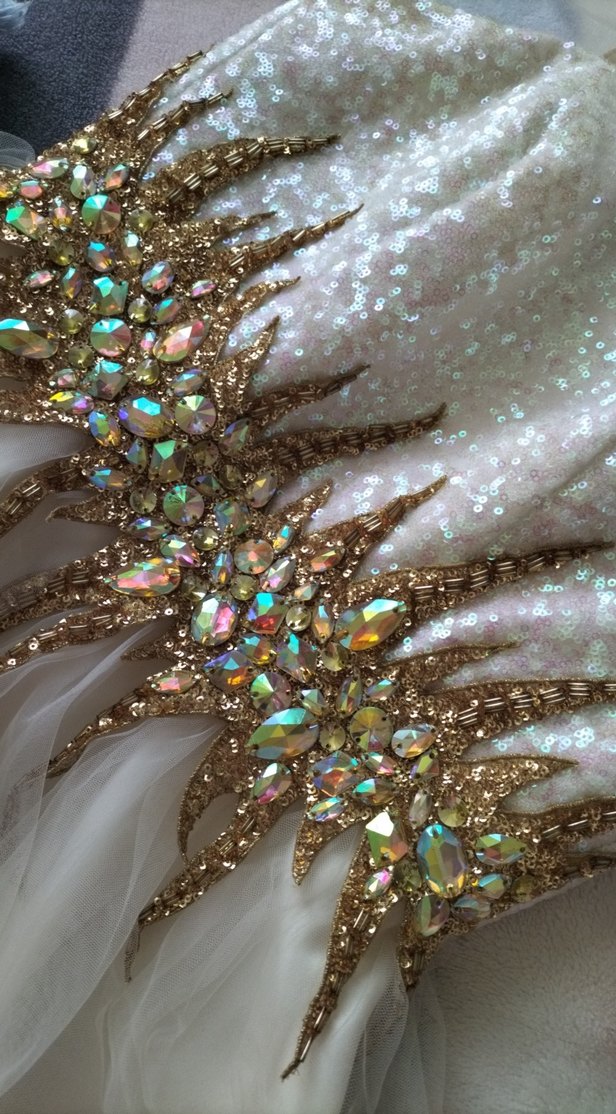 Straplez Taş Detaylı kısa Gelinlik& Abiye - Görsel 2