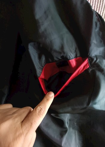 Kırmızı Kapüşonlu erkek Kış Montu - Görsel 7