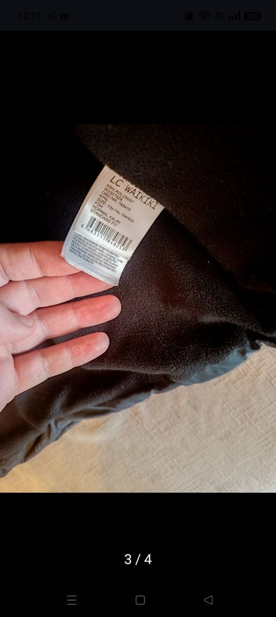 Kapüşonlu Renk Bloklu  Kışlık Mont - Görsel 3