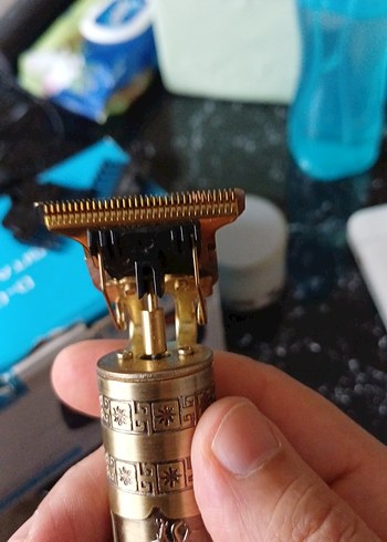 Altın Renkli Klasik Erkek Tıraş Makinesi - Görsel 9