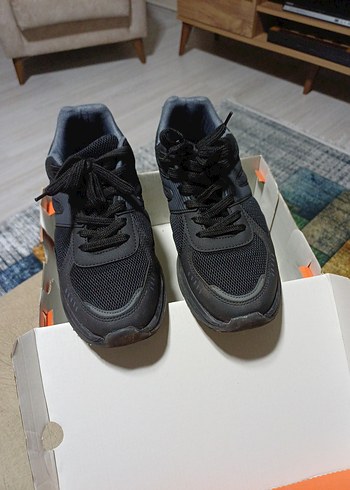 Siyah Spor Kadın Sneakers - Görsel 2