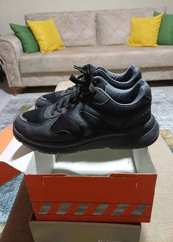 Siyah Spor Kadın Sneakers - Görsel 4