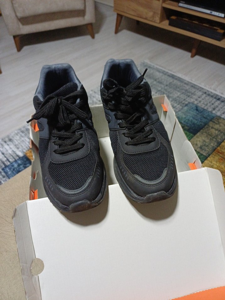 Siyah Spor Kadın Sneakers - Görsel 2