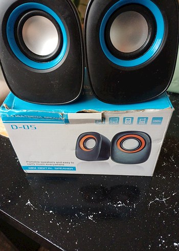 Renkli Mavi Taşınabilir Hoparlörler OYC D-05 - Görsel 2