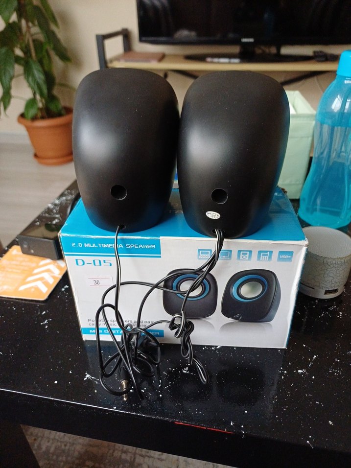 Renkli Mavi Taşınabilir Hoparlörler OYC D-05 - Görsel 3