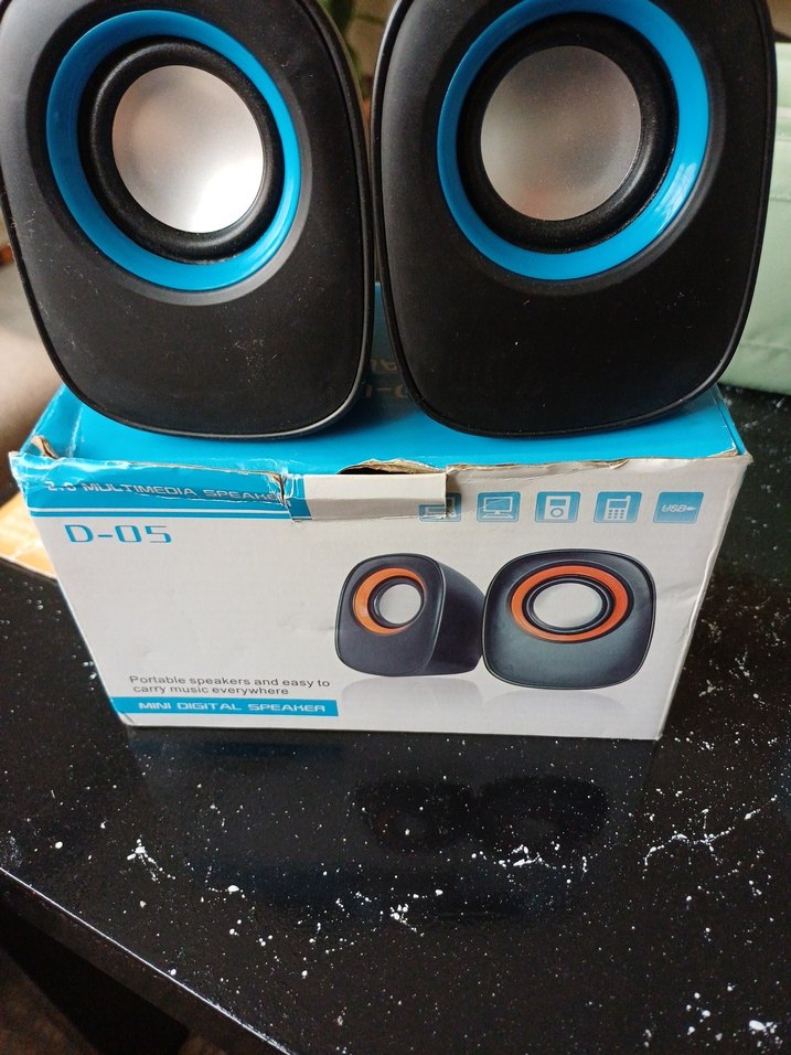 Renkli Mavi Taşınabilir Hoparlörler OYC D-05 - Görsel 2