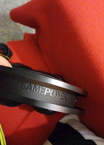 #GAMEPOWER kırmızı Siyah Oyuncu Kulaklığı Mikrofonlu - Görsel 6