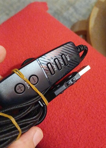 #GAMEPOWER kırmızı Siyah Oyuncu Kulaklığı Mikrofonlu - Görsel 4