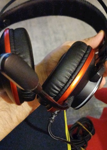 #GAMEPOWER kırmızı Siyah Oyuncu Kulaklığı Mikrofonlu - Görsel 10