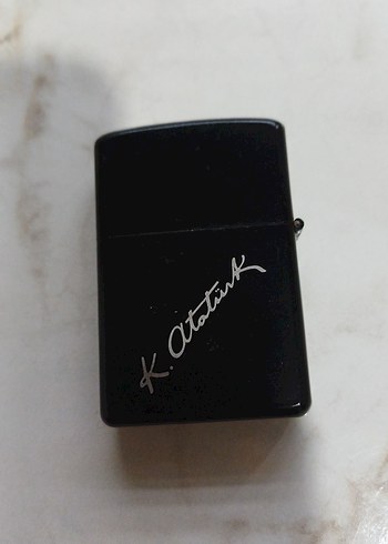 Metal Siyah atatürk çakmak - Görsel 2