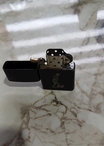 Metal Siyah atatürk çakmak - Görsel 5