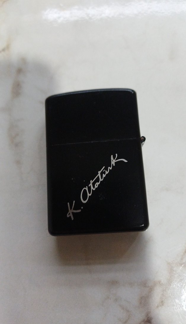 Metal Siyah atatürk çakmak - Görsel 2