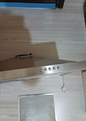 Gri Davlumbaz aspratör white daisy - Görsel 5