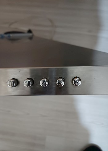 Gri Davlumbaz aspratör white daisy - Görsel 6