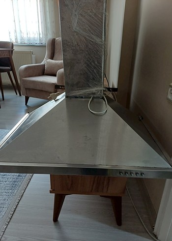 Gri Davlumbaz aspratör white daisy - Görsel 7