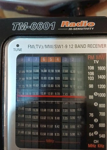 TEKNOMAX TM-6601 Siyah Renkli vintage Radyo - Görsel 10