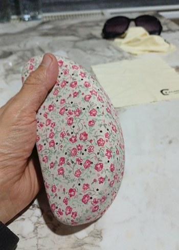 Çiçek Desenli gözlük kutusu - Görsel 8