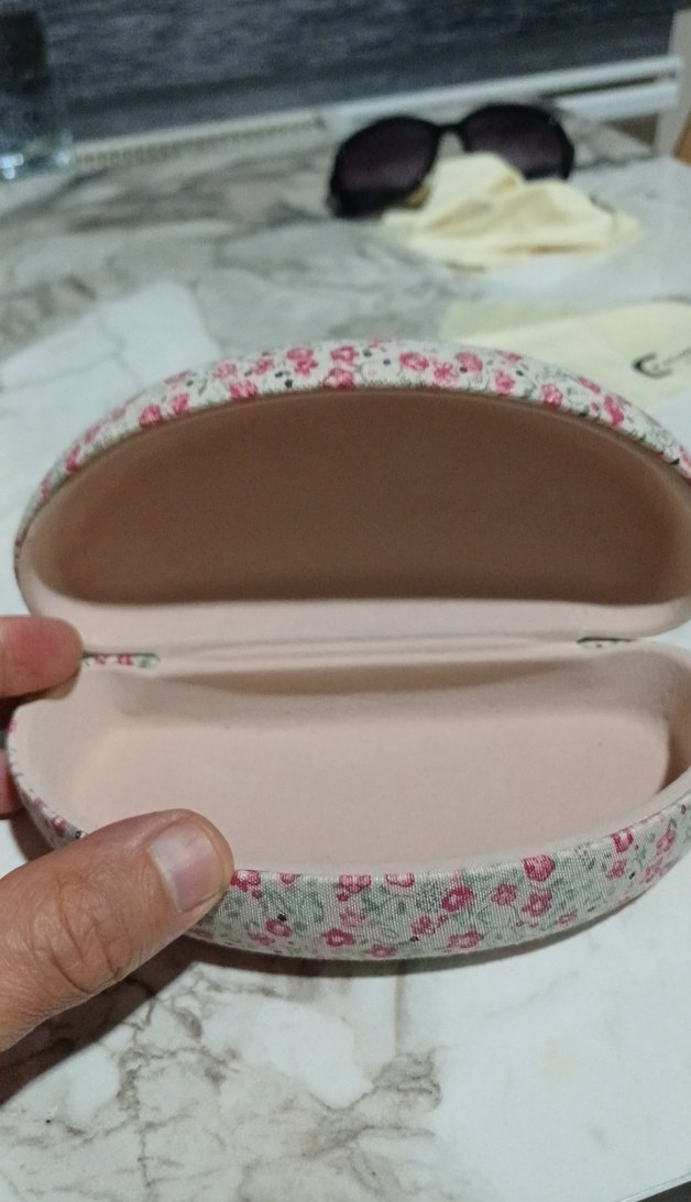 Çiçek Desenli gözlük kutusu - Görsel 5