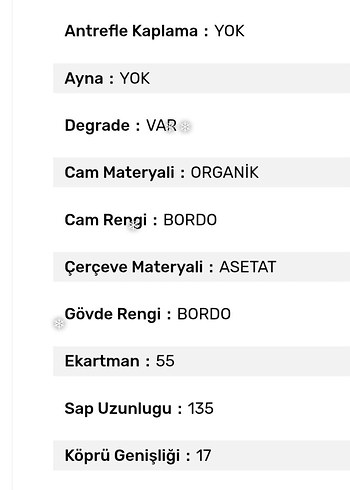 #BURBERRY Bordo Parlak Kadın Güneş Gözlüğü - Görsel 3
