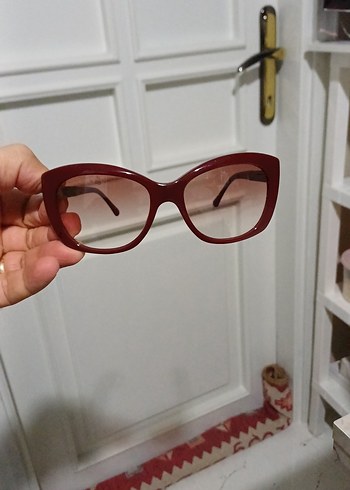 #BURBERRY Bordo Parlak Kadın Güneş Gözlüğü - Görsel 2