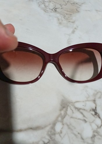 #BURBERRY Bordo Parlak Kadın Güneş Gözlüğü - Görsel 9