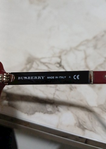 #BURBERRY Bordo Parlak Kadın Güneş Gözlüğü - Görsel 5