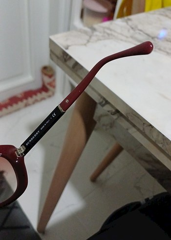#BURBERRY Bordo Parlak Kadın Güneş Gözlüğü - Görsel 8
