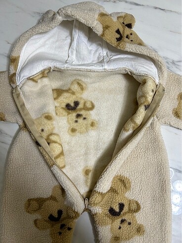 3-6 Ay Beden Bebek teddy tulum