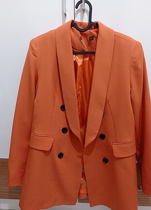 Turuncu blazer ceket 