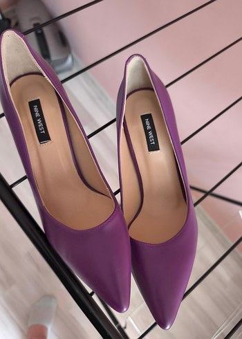 40 Beden Mor Stiletto Topuklu Kadın Ayakkabı