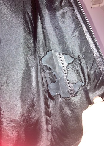 Siyah Midi Deri Kadın Ceket - Görsel 12