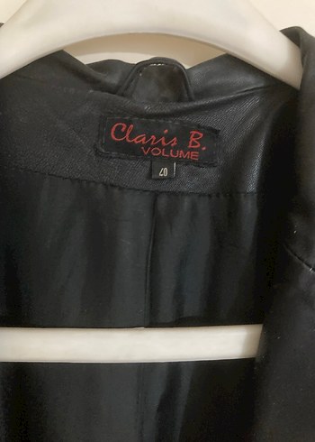 Siyah Midi Deri Kadın Ceket - Görsel 9