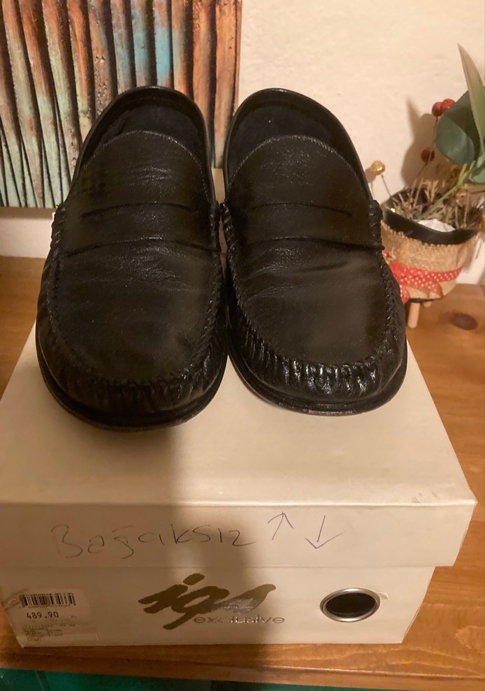 Klasik Siyah Deri Erkek Ayakkabısı - Görsel 2