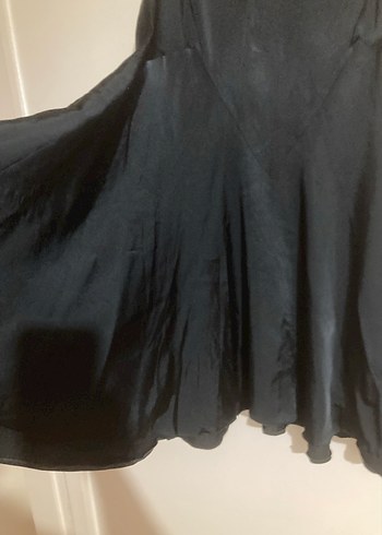 Siyah Uzun Drapeli Gotik Etek - Görsel 3