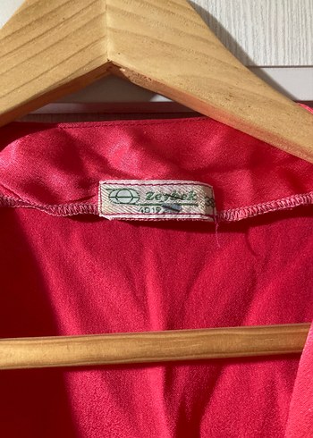 Drapeli Kırmızı Mini Bluz - Görsel 3