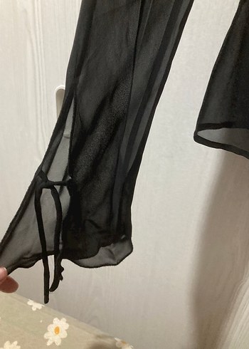 Siyah Kadın Fırfırlı Gotik Gömlek - Görsel 4