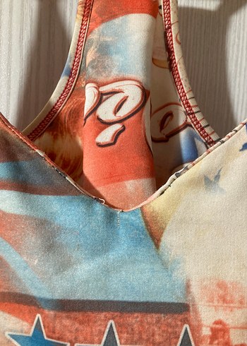 Bohem Çok Renkli Uzun Askılı Elbise - Görsel 7