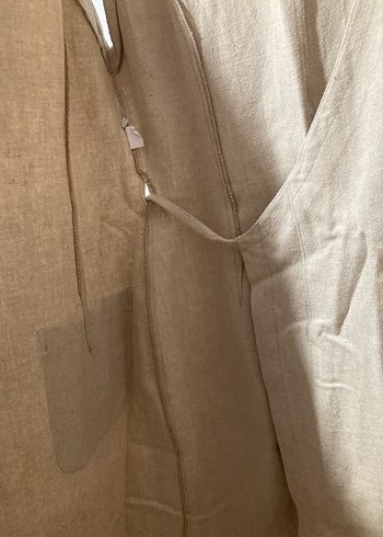 Bej Keten Mutfak elbise - Görsel 8