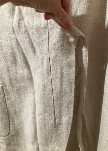 Bej Keten Mutfak elbise - Görsel 10