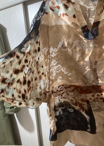 Drapeli Kısa Bohem Bluz - Görsel 4