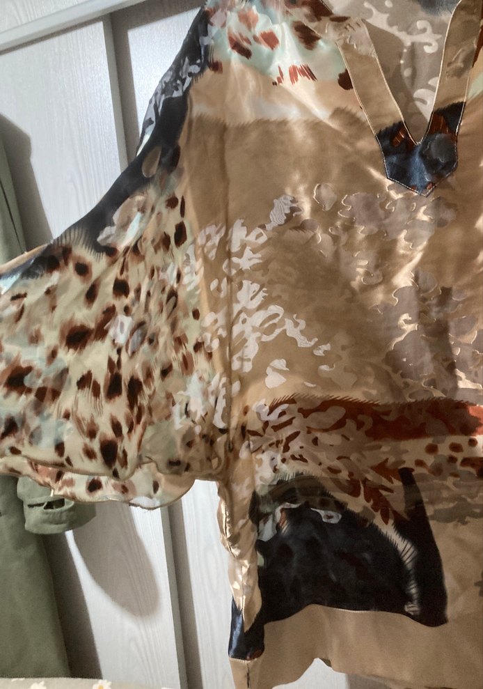 Drapeli Kısa Bohem Bluz - Görsel 4