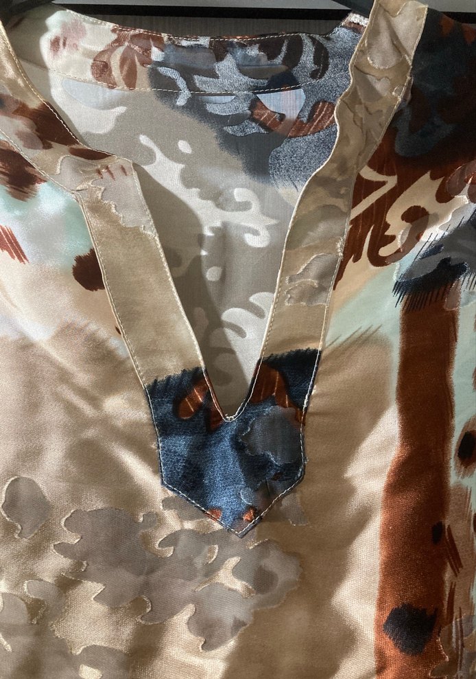 Drapeli Kısa Bohem Bluz - Görsel 3