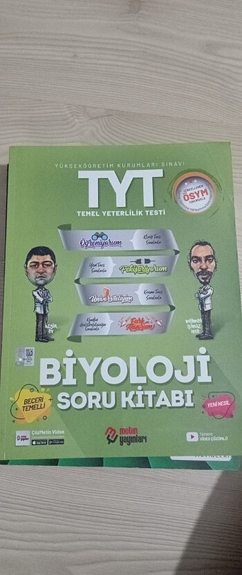 Metin yayınları tyt biyoloji 