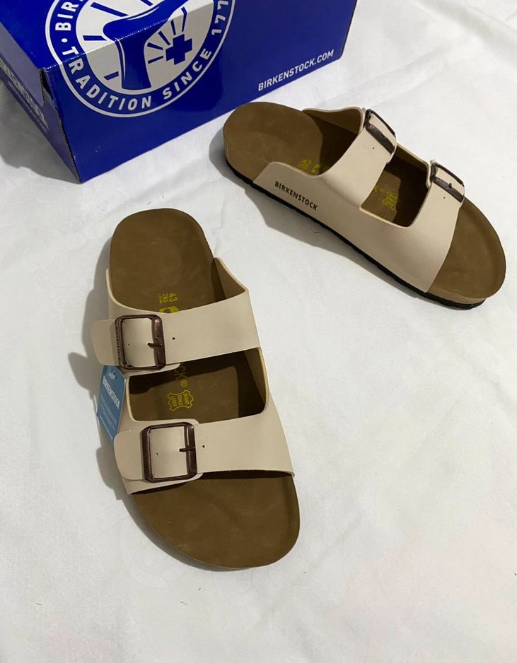 Erkek Bej Tokalı Kauçuk Terlik - Görsel 2