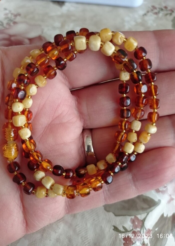 DAMLA KEHRİBAR KOLYE - Görsel 3