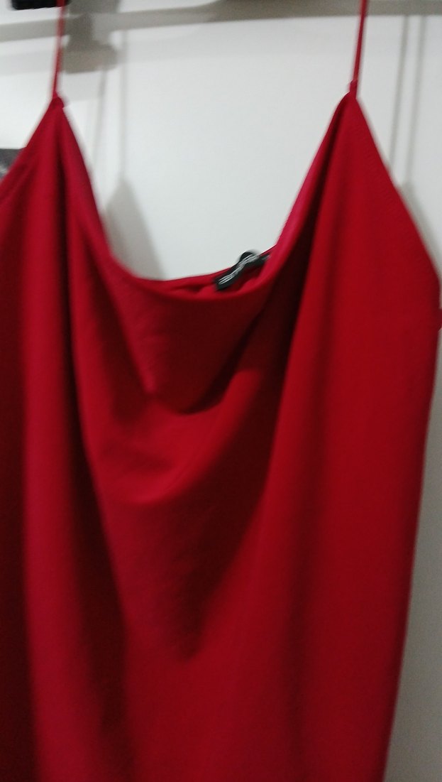 Kırmızı Drapeli Askısız Mini Atlet - Görsel 2