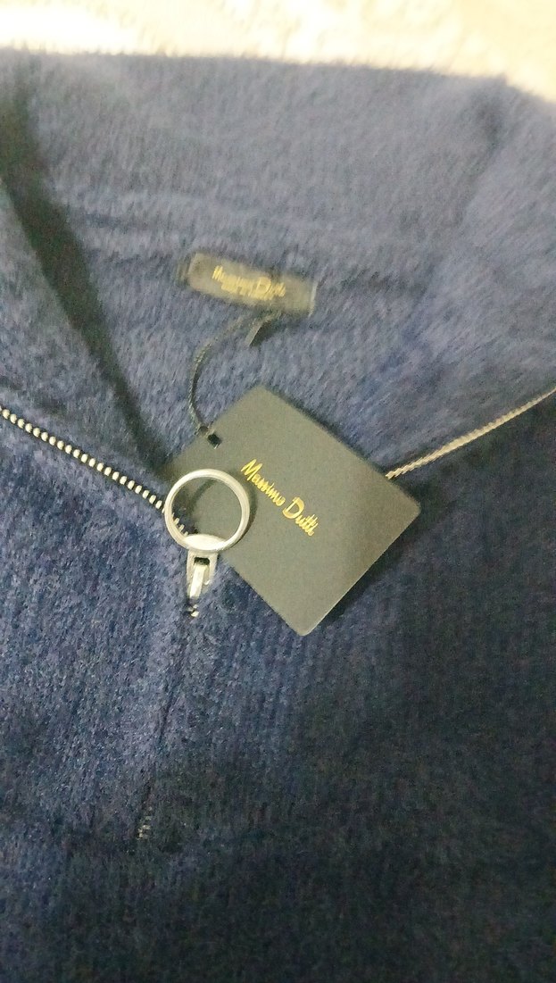 Lacivert Kadın Örgü Sweatshirt - Görsel 2