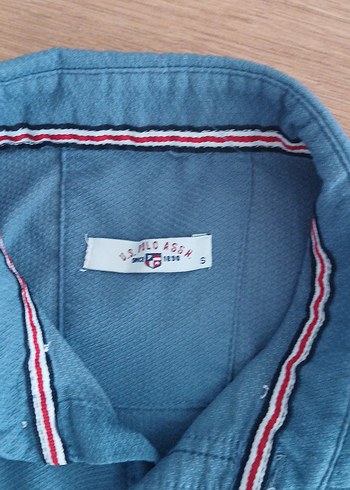 U.S Polo Assn. Erkek Mavi Denim Uzun Kollu Gömlek